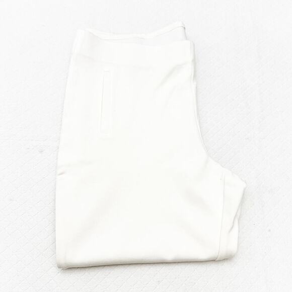 Chico's Slimming Basic Cream White Cropped Straight Leg Pant Size 3 Mint - Picture 8 of 8